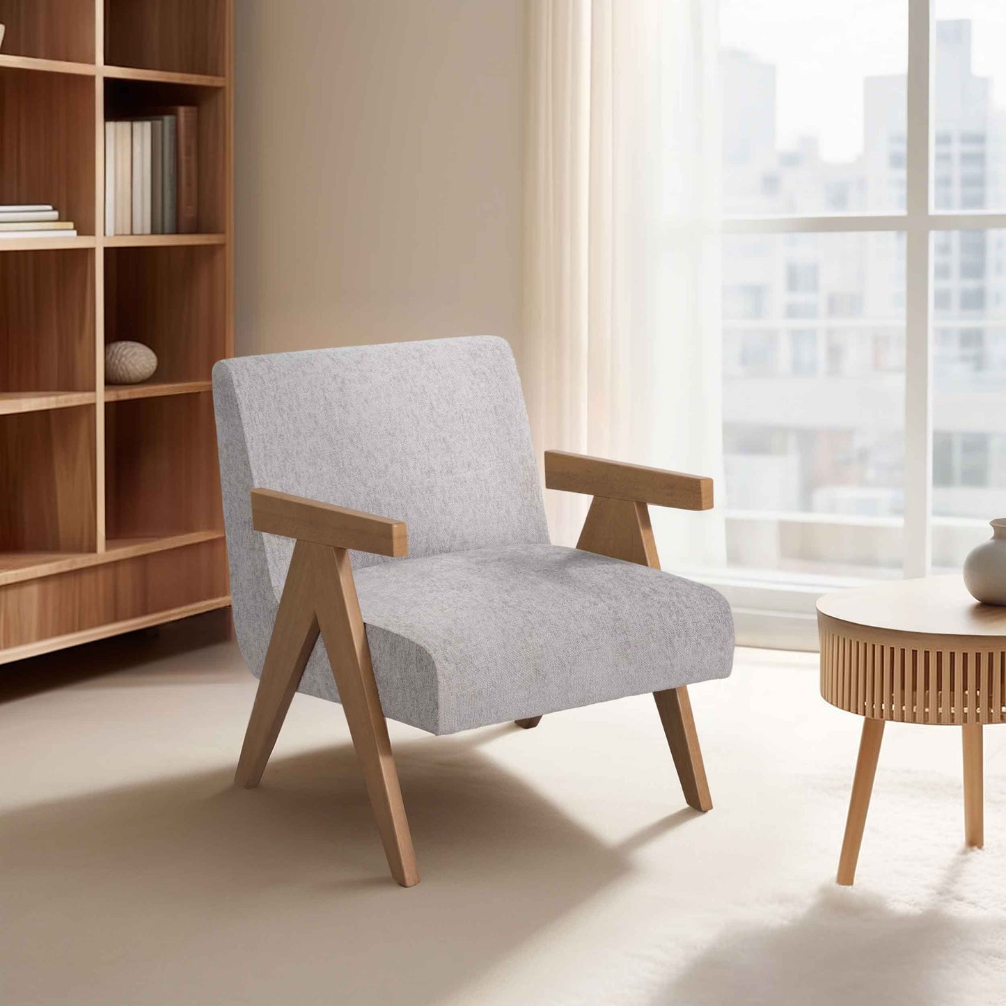 Scandinavian Chair, Light Grey