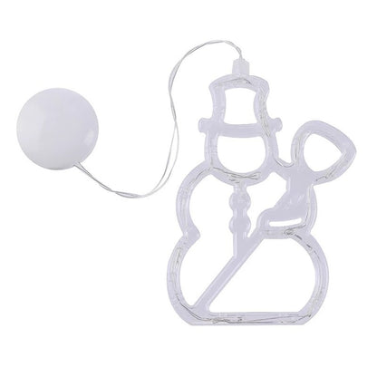Christmas LED Suction Cup Chandelier Santa Claus Elk Snowman Lights Holiday Party
