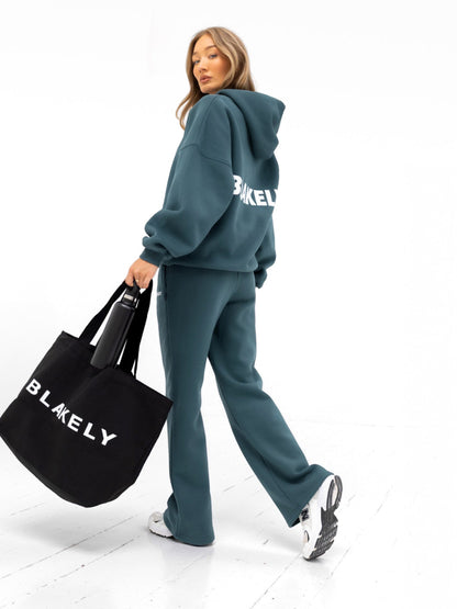 Amelie Oversized Hoodie - Teal Green