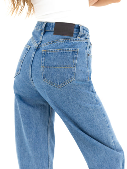 Blakely Mom Jeans - Mid Blue