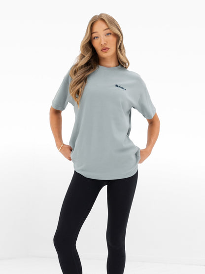 Amelie Oversized T-Shirt - Mineral Blue
