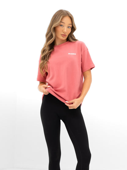 Amelie Oversized T-Shirt - Sunrise Coral