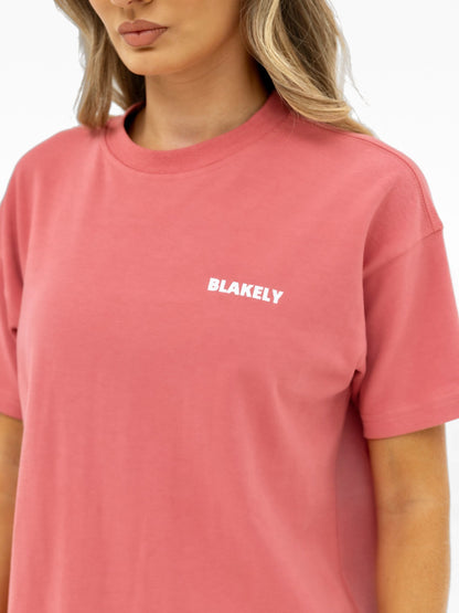 Amelie Oversized T-Shirt - Sunrise Coral