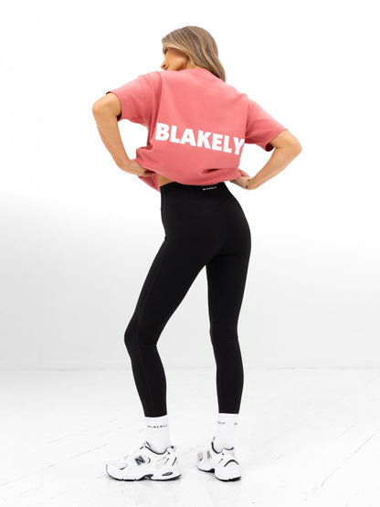 Amelie Oversized T-Shirt - Sunrise Coral