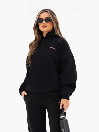 Lexi Wide Leg Sweatpants - Black