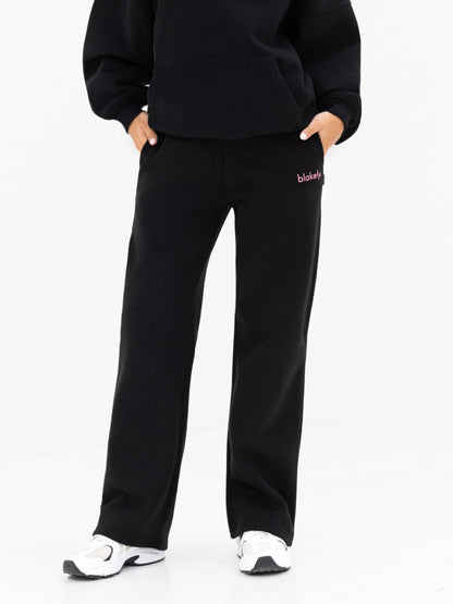 Lexi Wide Leg Sweatpants - Black