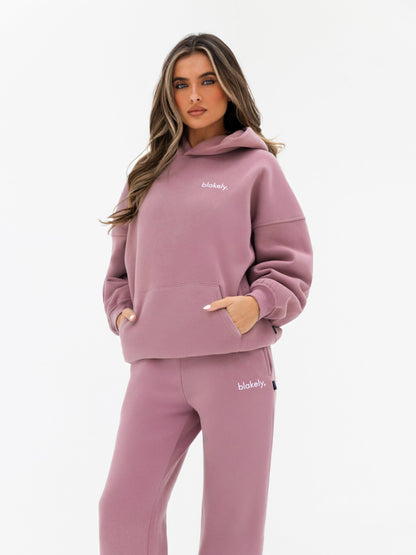 Lexi Wide Leg Sweatpants - Dusty Pink