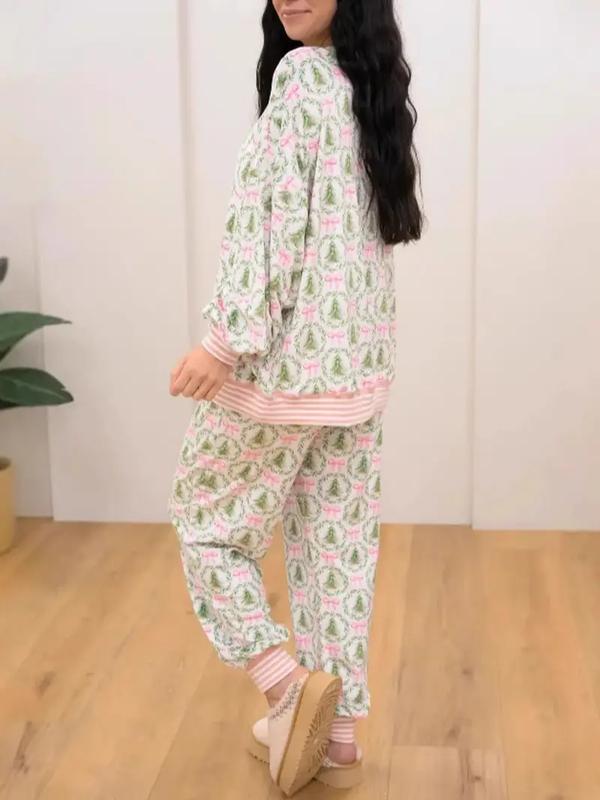 women’s christmas loungewear set