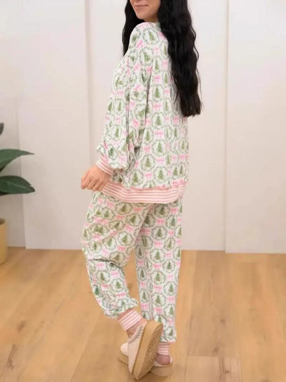 women’s christmas loungewear set